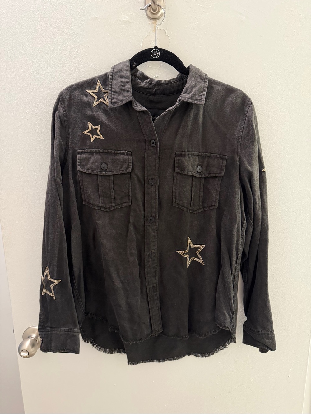 Rails Loren Tencel Metallic Star Button-Up Shirt